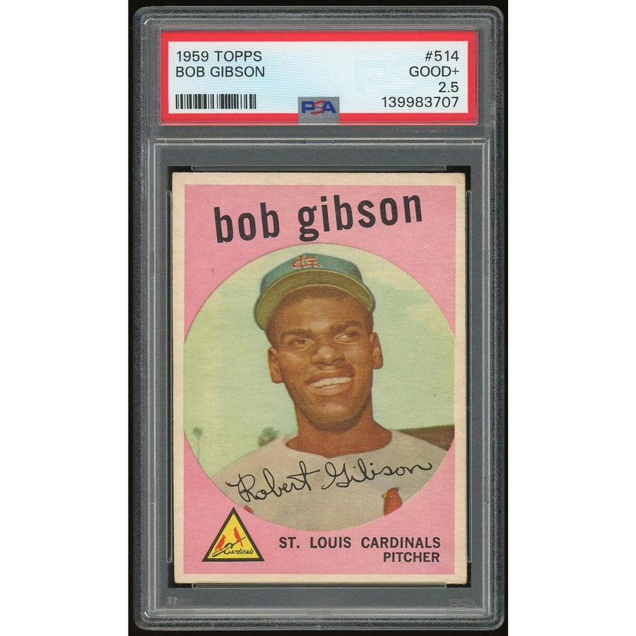 Bob Gibson 1959 Topps #514 Rookie Card | PSA 2.5