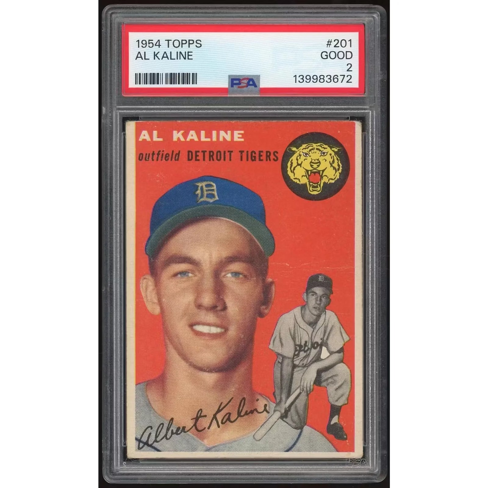 Al Kaline 1954 Topps #201 Rookie Card | PSA 2