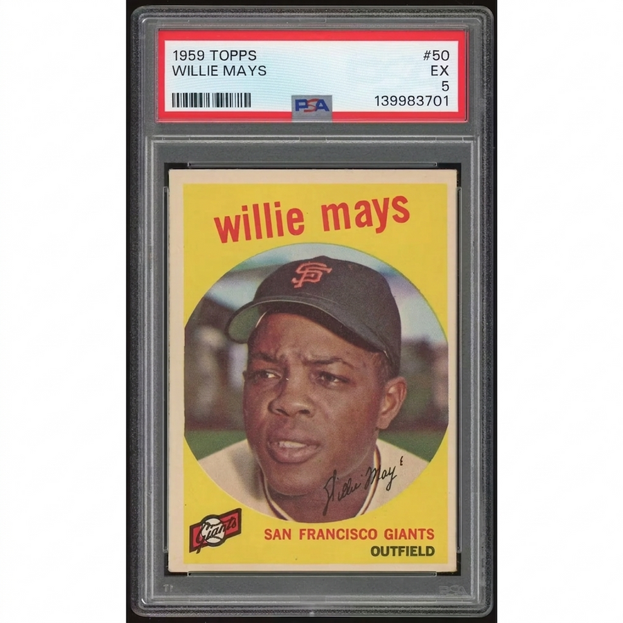 Willie Mays 1959 Topps #50 Baseball Card | PSA 5
