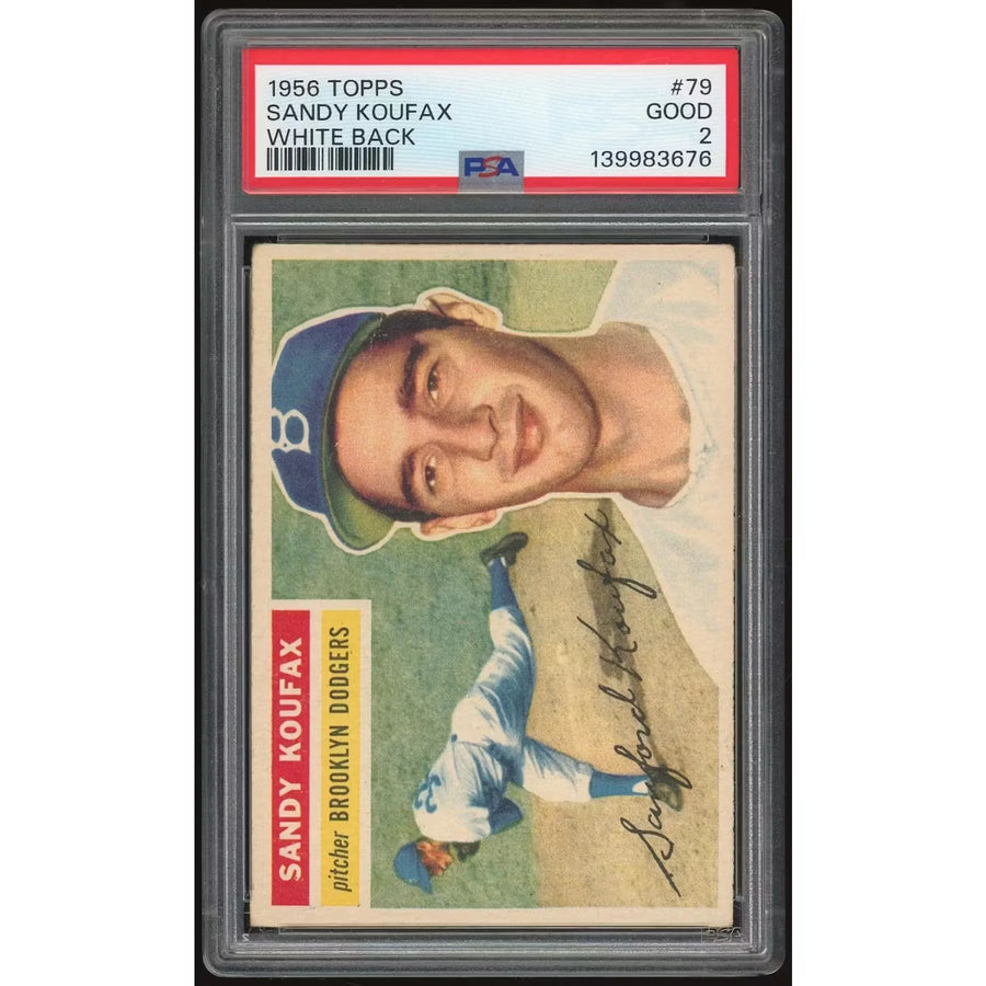 Sandy Koufax 1956 Topps #79 Baseball Card | PSA 2