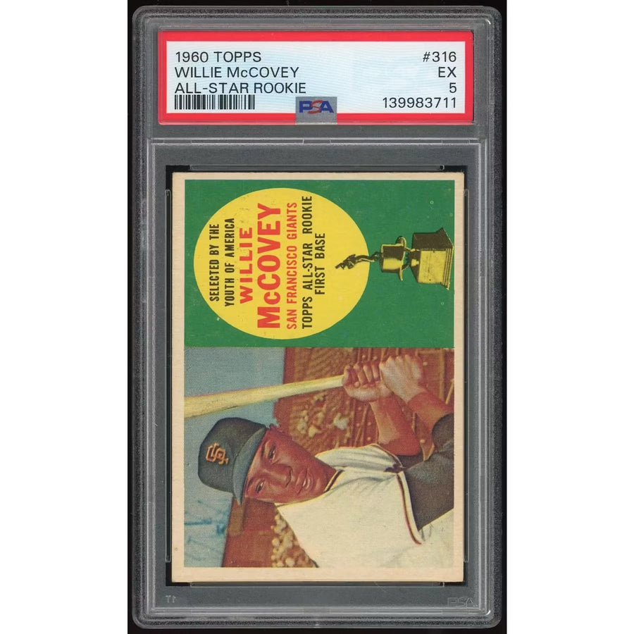 Willie McCovey 1960 Topps #316 Rookie Card | PSA 5