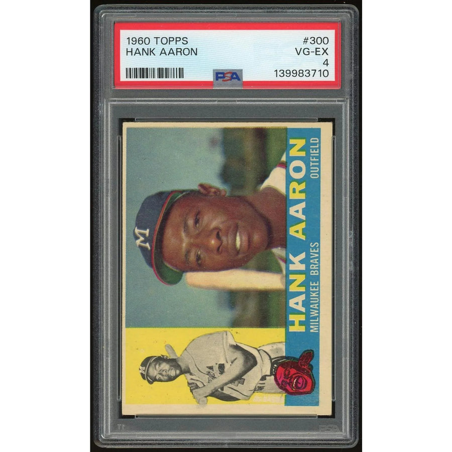 Hank Aaron 1960 Topps #300 Baseball Card | PSA 4