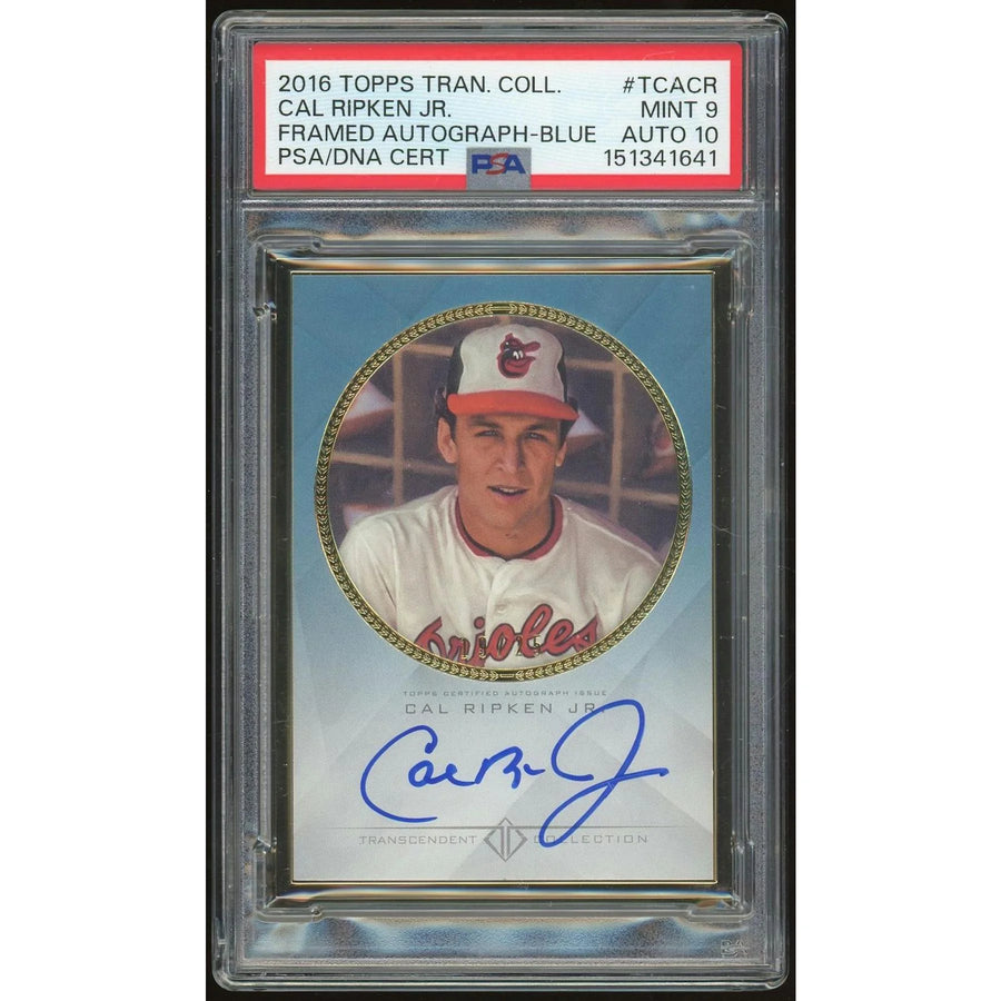Cal Ripken Jr. Signed 2016 Topps Transcendent Card | Framed Auto Blue #/25