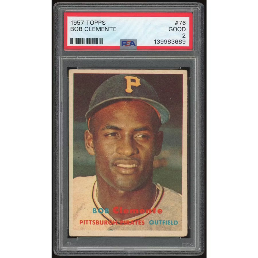 Roberto Clemente 1957 Topps #76 Card | PSA 2