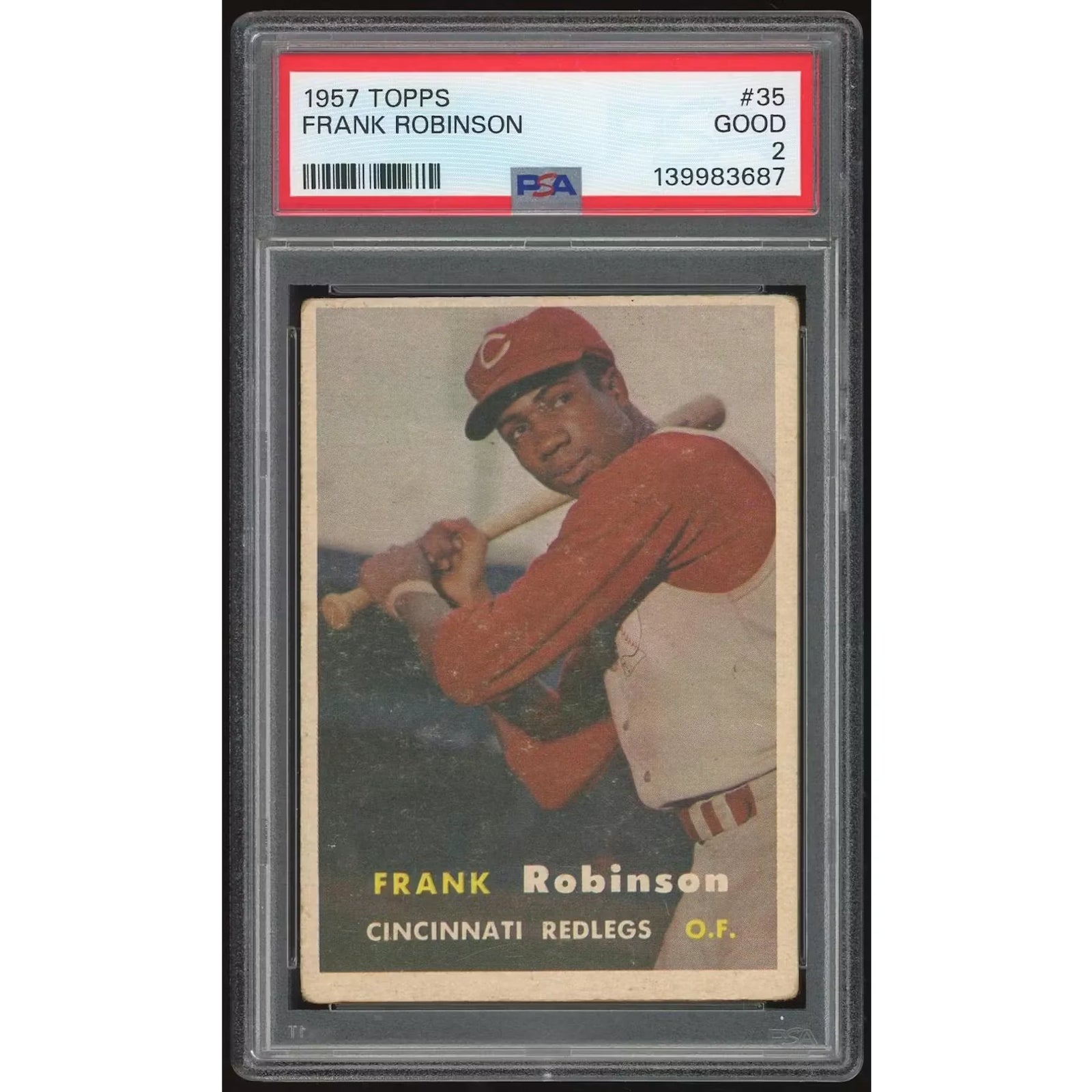 Frank Robinson 1957 Topps #35 Rookie Card | PSA 2
