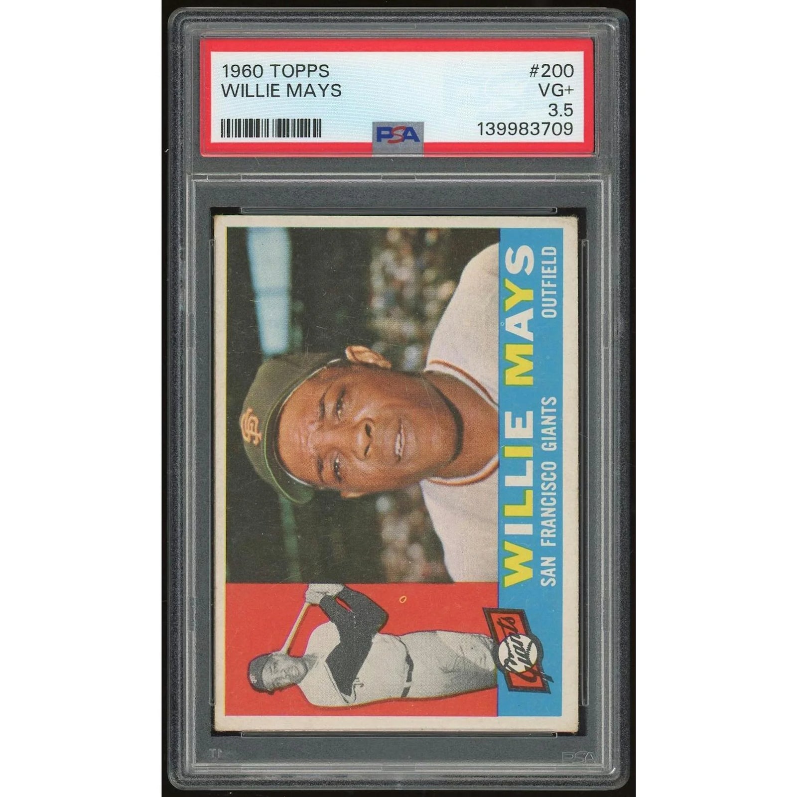 Willie Mays 1960 Topps #200 Baseball Card | PSA 3.5