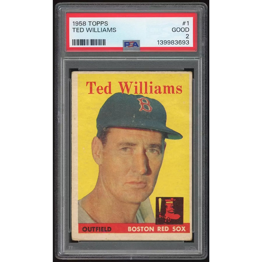 Ted Williams 1958 Topps #1 Card | PSA 2