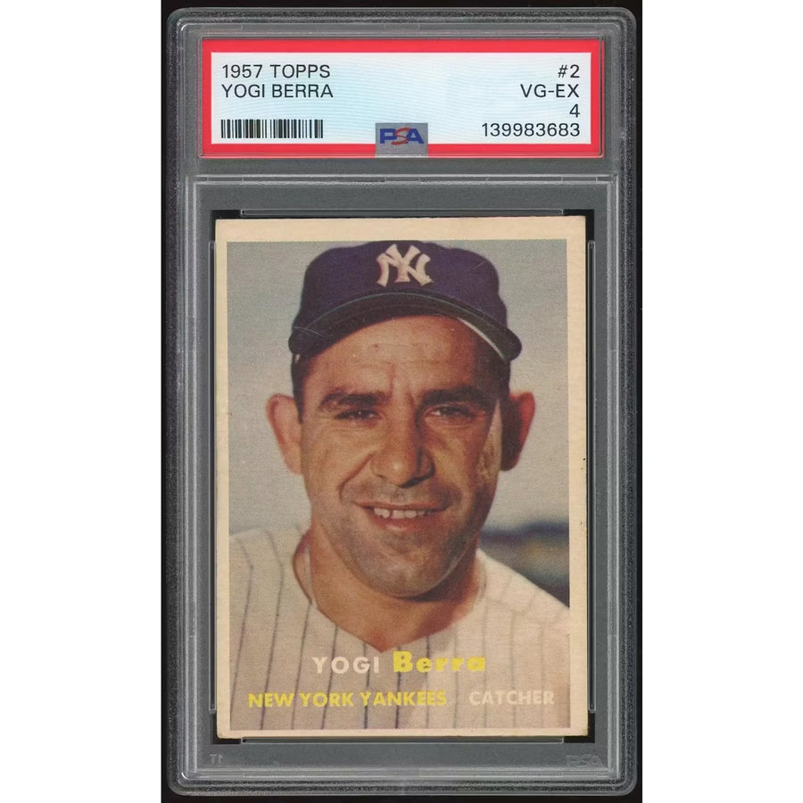 Yogi Berra 1957 Topps Card #2 | PSA 4