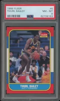 Larry Nance 1986-87 Fleer Basketball Rookie Card #78 | PSA 8 NM-MT