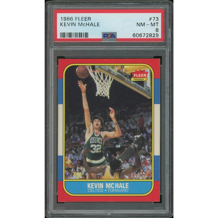 Kevin McHale 1986-87 Fleer Basketball Card #73 | PSA 8 NM-MT