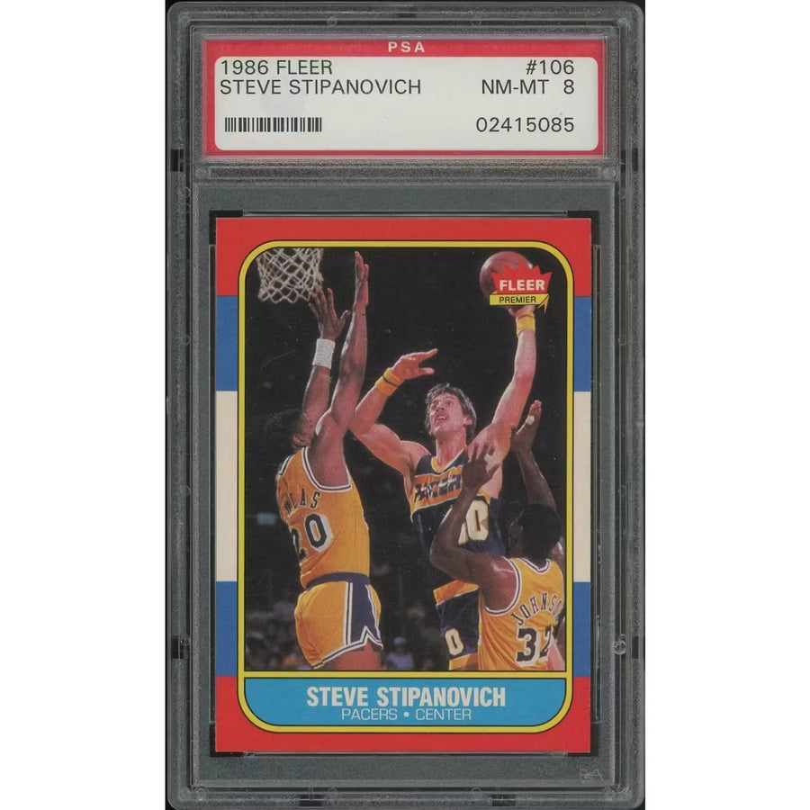 Steve Stipanovich 1986-87 Fleer Basketball #106 | PSA 8 NM-MT