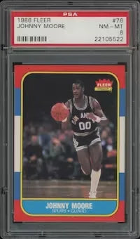 Sedale Threatt 1986-87 Fleer Basketball Rookie Card #112 | PSA 8 NM-MT