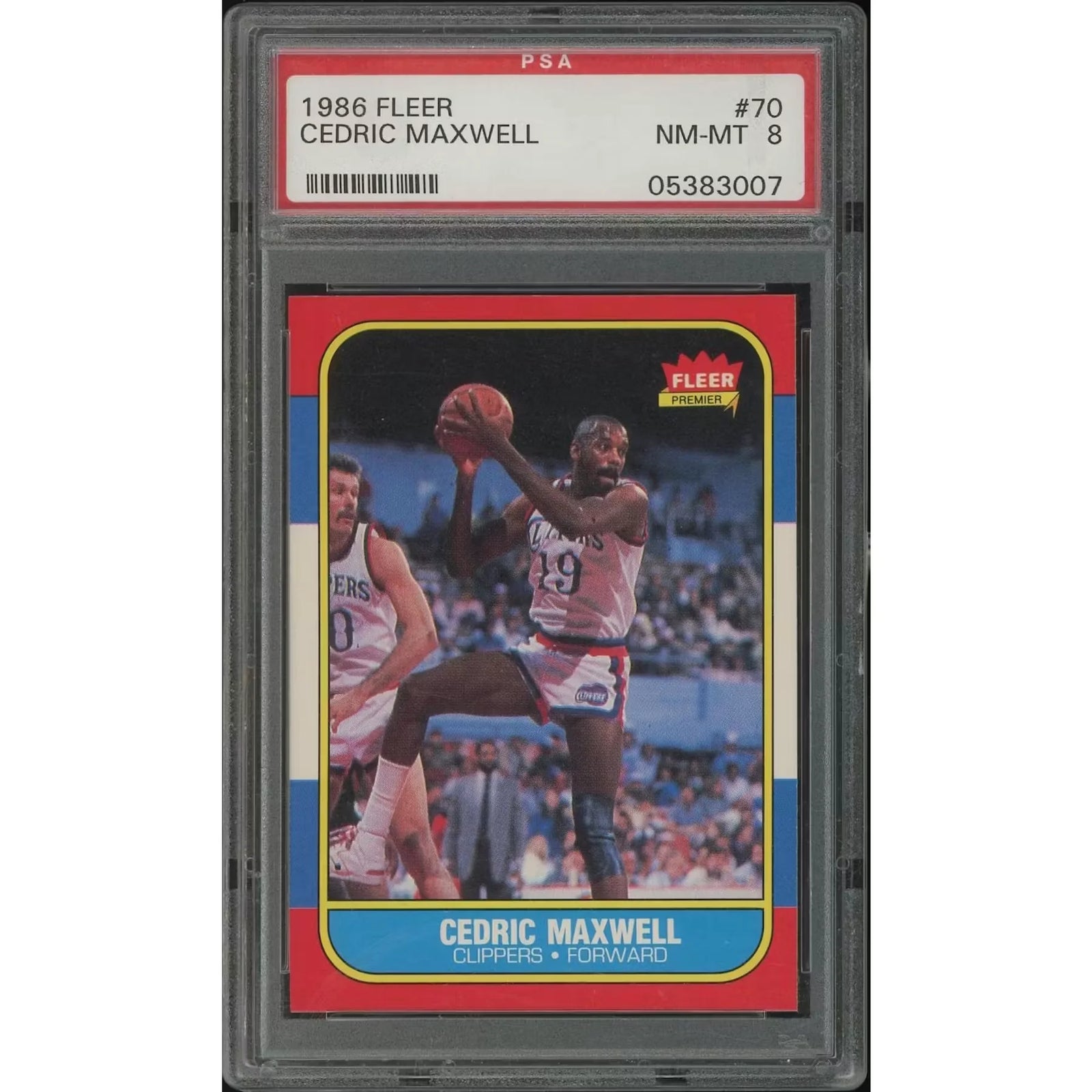 Cedric Maxwell 1986-87 Fleer Basketball #70 | PSA 8 NM-MT