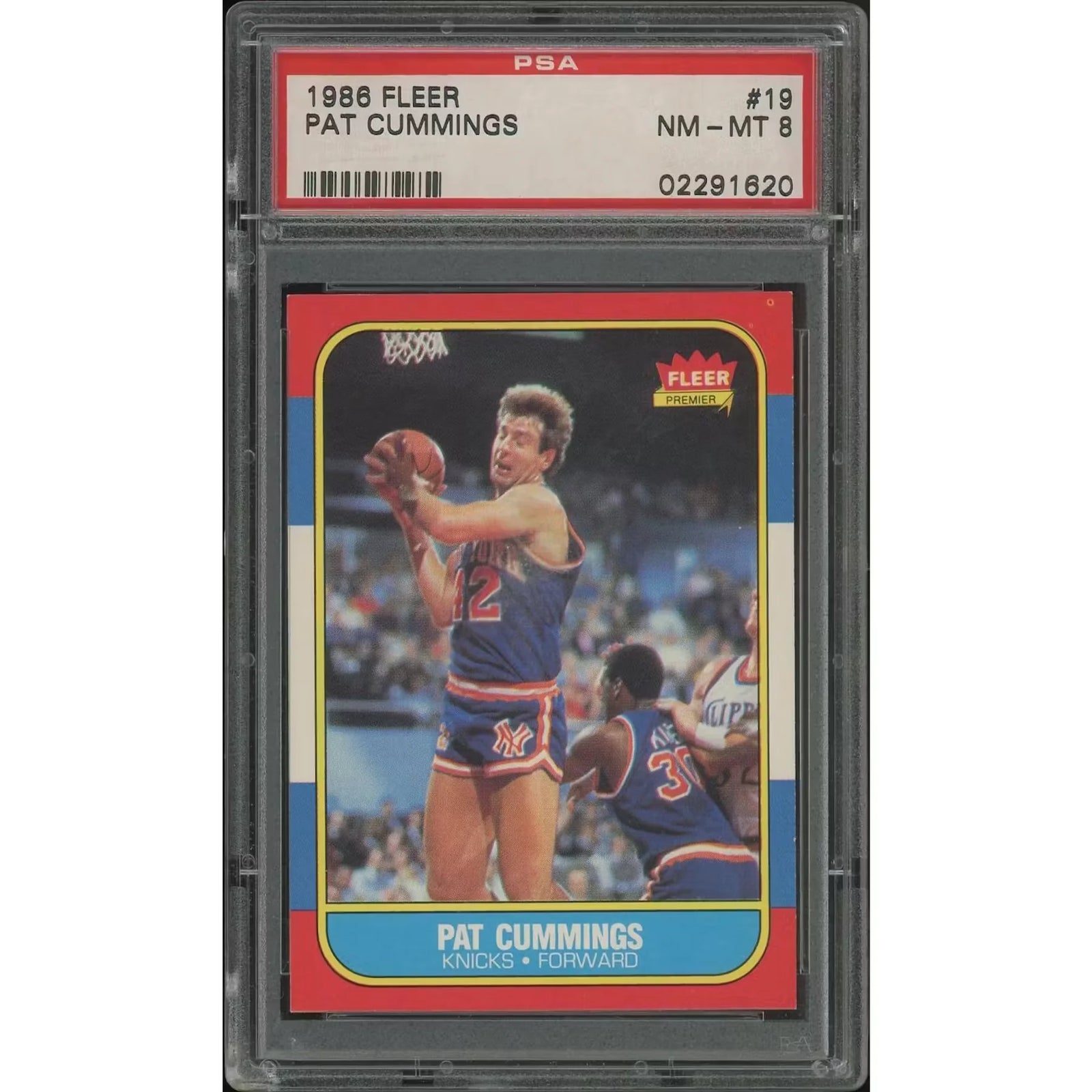 Pat Cummings 1986-87 Fleer Basketball Card #19 | PSA 8 NM-MT