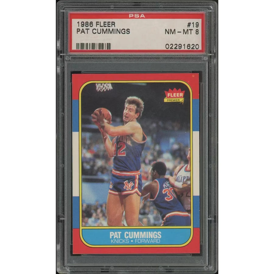 Pat Cummings 1986-87 Fleer Basketball Card #19 | PSA 8 NM-MT