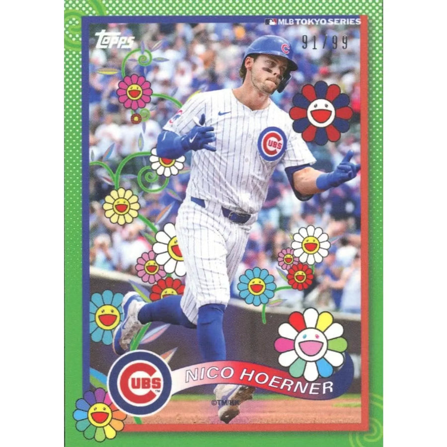 Nico Hoerner 2025 Topps MLB World Tour Tokyo Murakami Green/99 #8