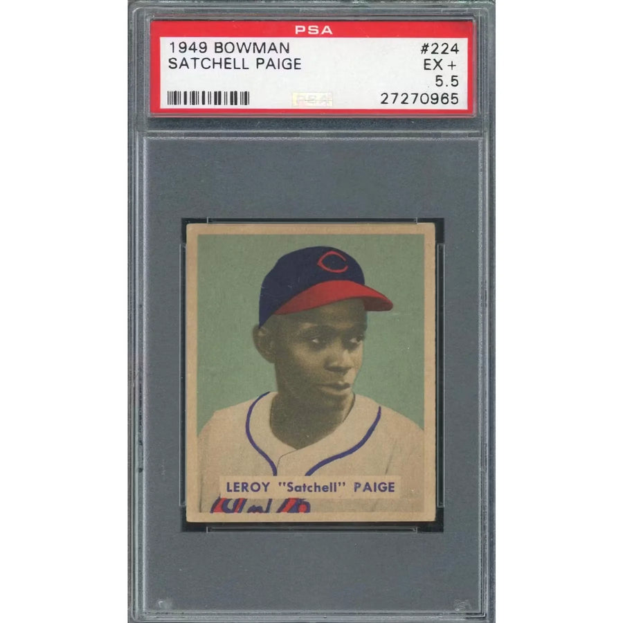 Satchel Paige 1949 Bowman #224 Baseball Card | PSA 5.5