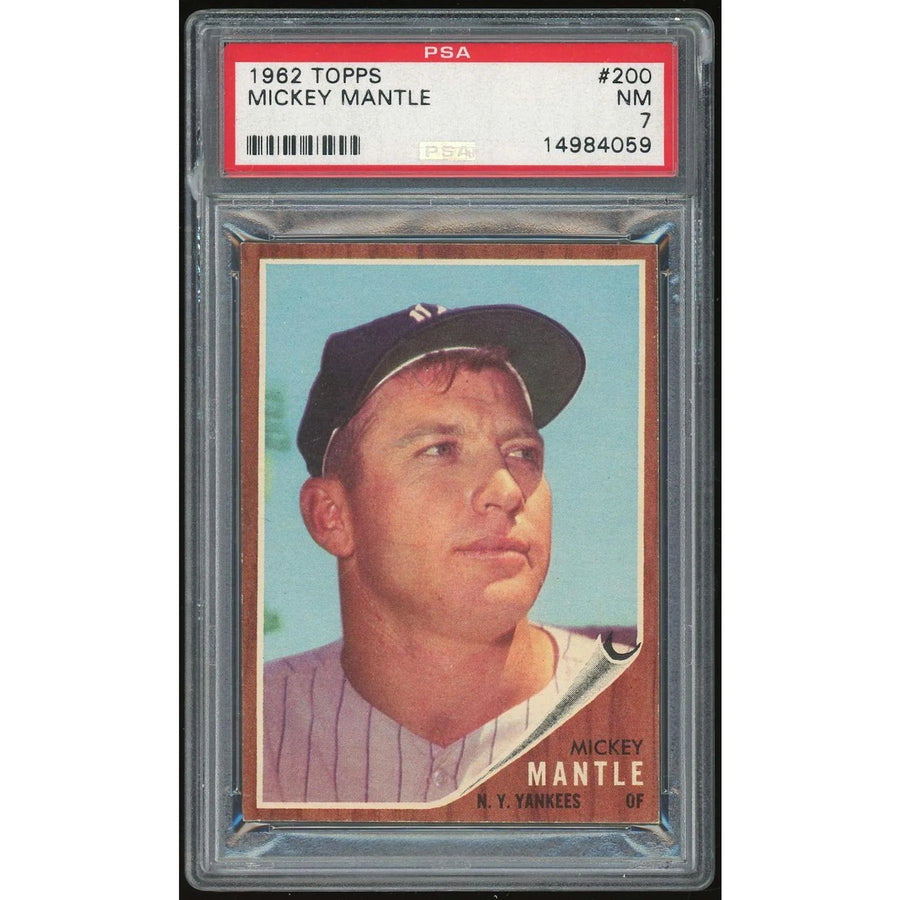 Mickey Mantle 1962 Topps #200 Card | PSA 7