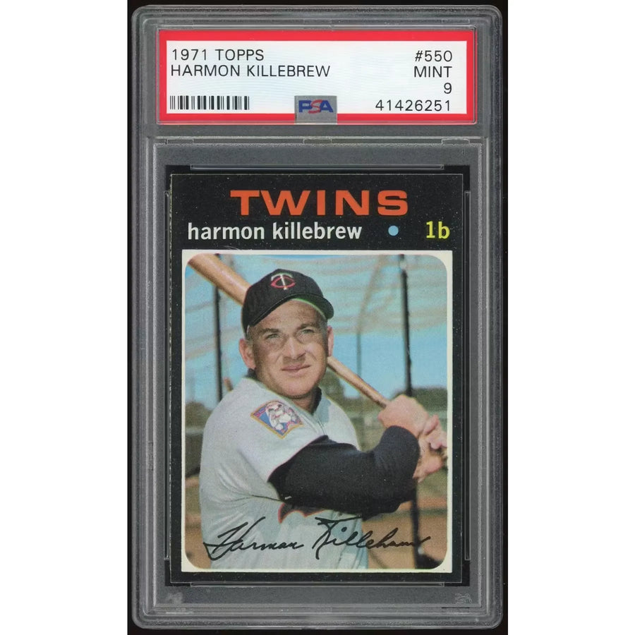 Harmon Killebrew 1971 Topps #550 Baseball Card | PSA 9