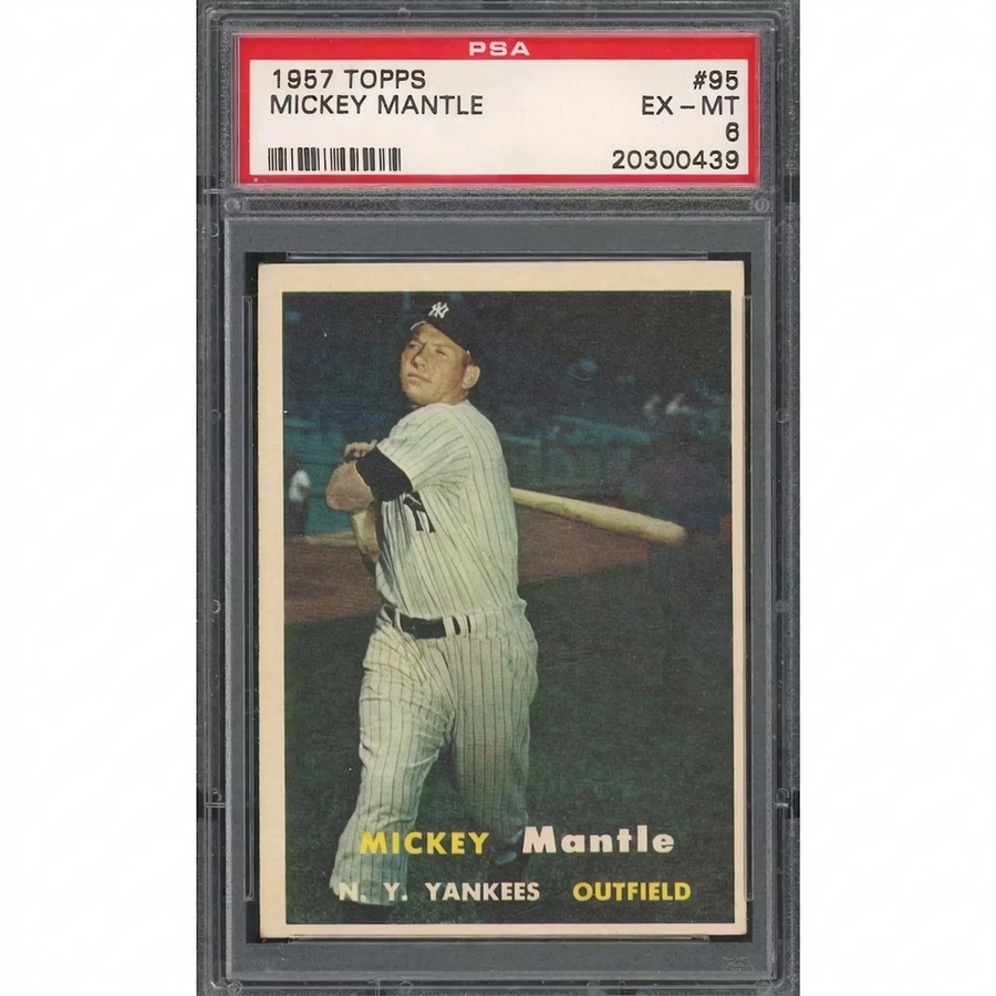 Mickey Mantle 1957 Topps #95 Card | PSA 6