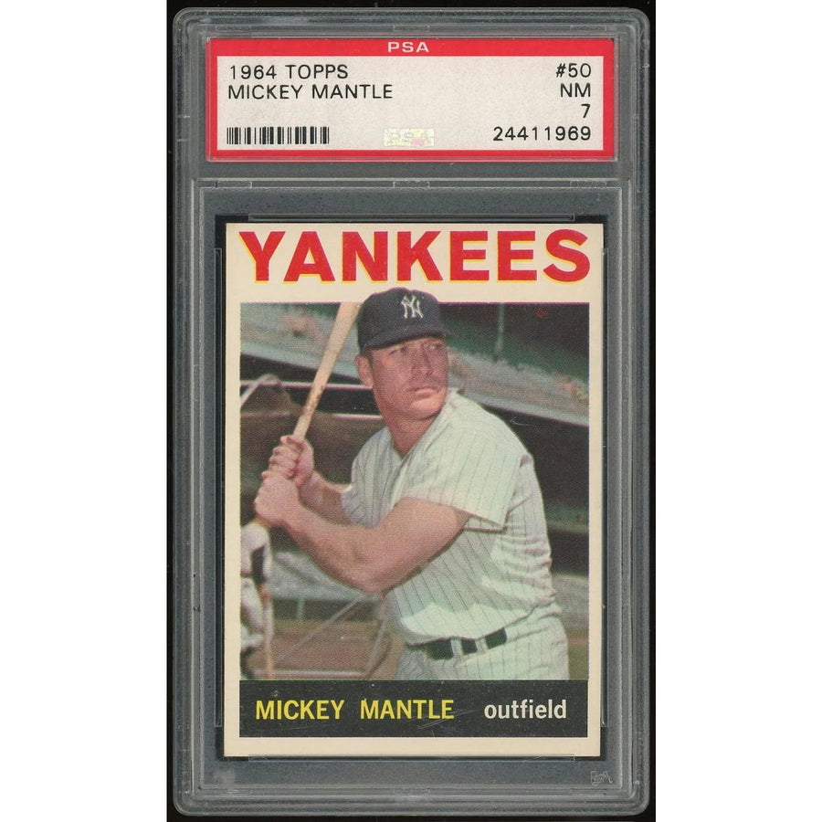 Mickey Mantle 1964 Topps #50 Card | PSA 7 1969