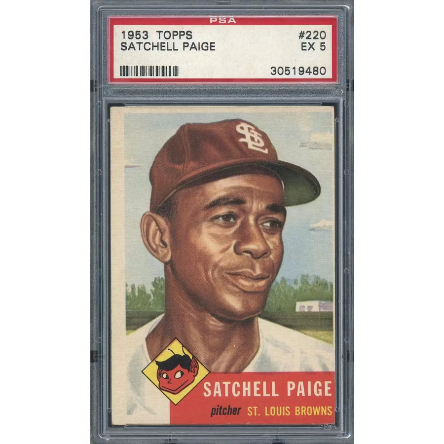 Satchel Paige 1953 Topps #220 Baseball Card | PSA 5