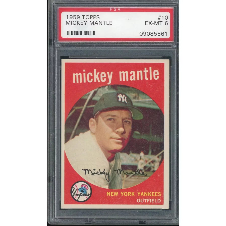 Mickey Mantle 1959 Topps #10 Card | PSA 6