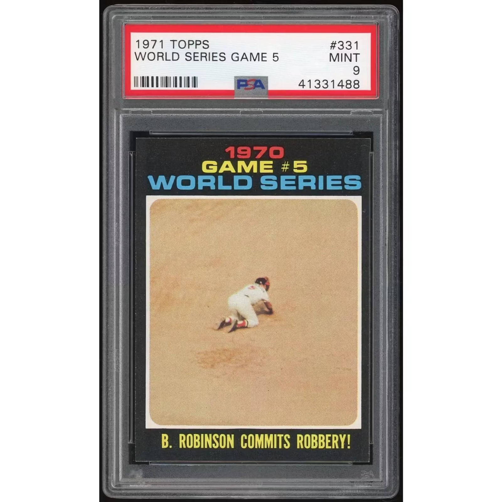 1971 Topps #331 World Series Game 5 | PSA 9