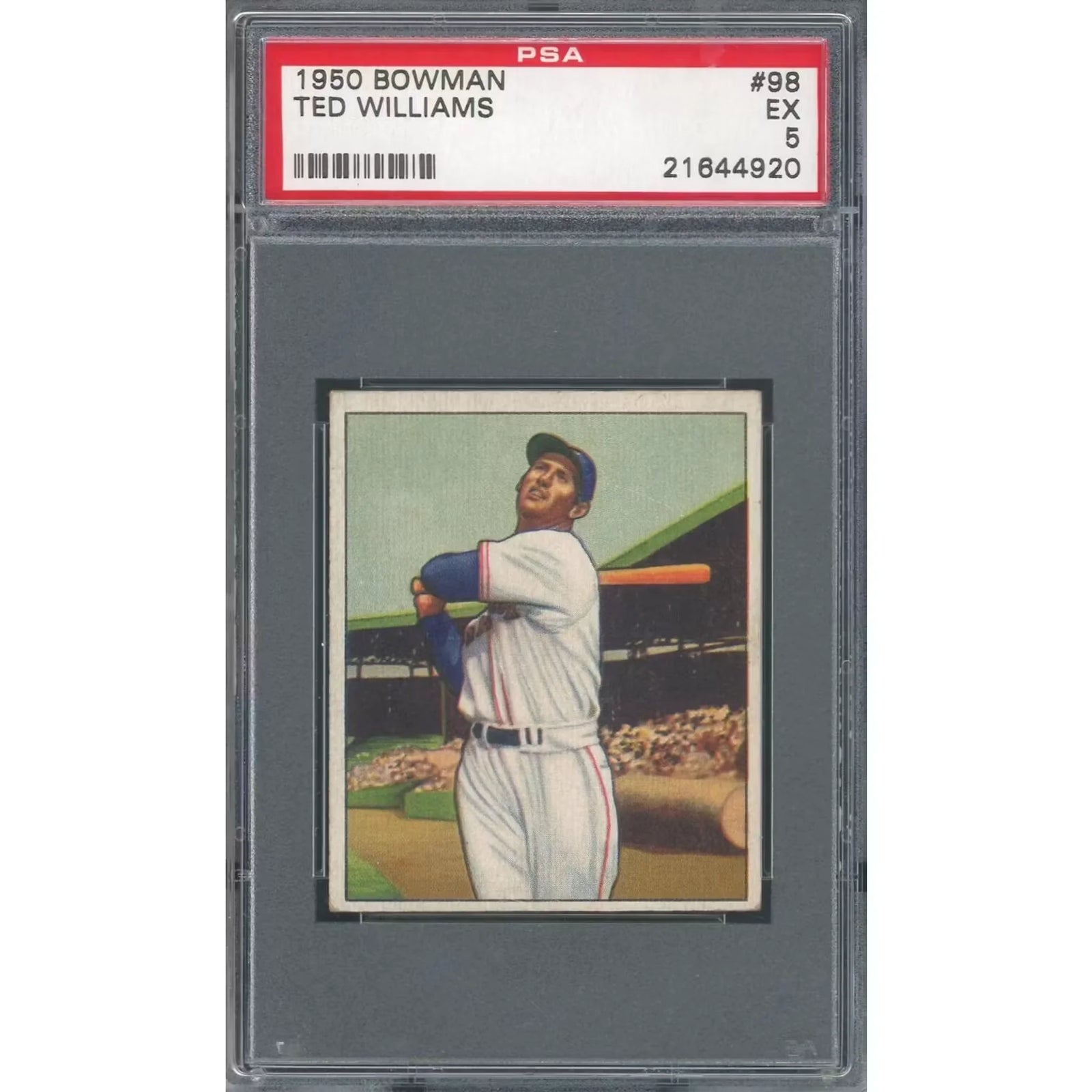 Ted Williams 1950 Bowman #98 Baseball Card | PSA 5