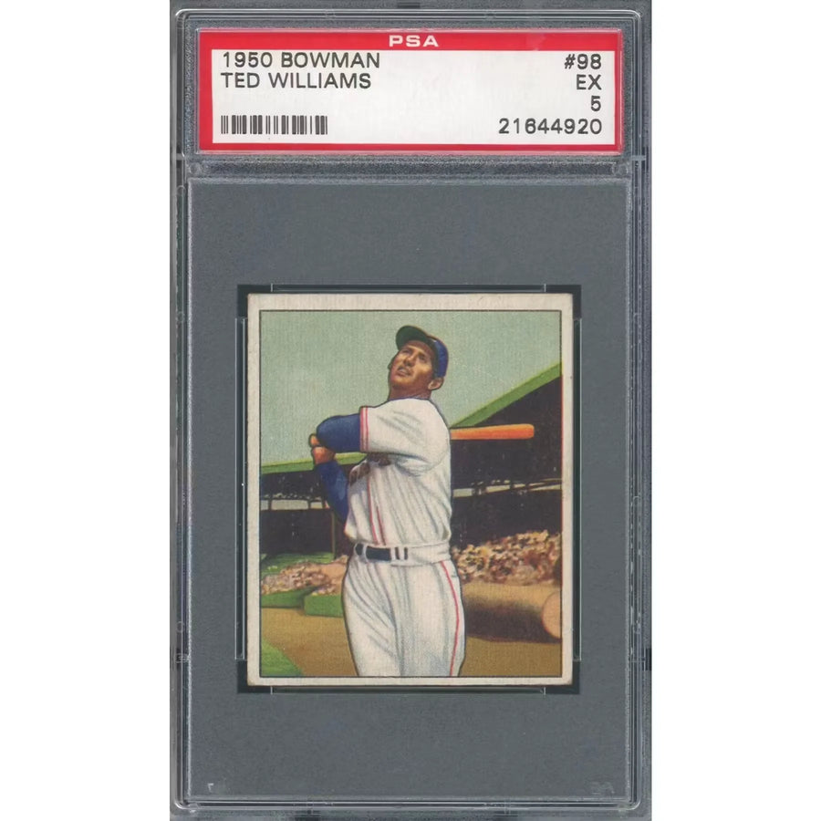 Ted Williams 1950 Bowman #98 Baseball Card | PSA 5