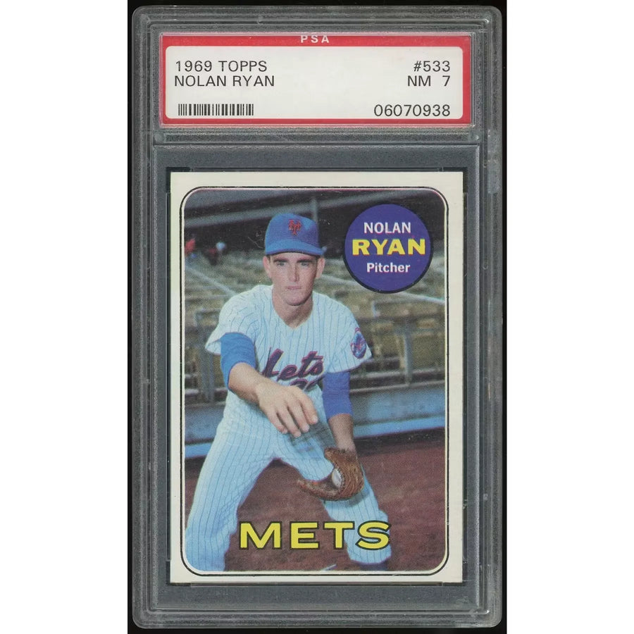 Nolan Ryan 1969 Topps #533 Baseball Card | PSA 7
