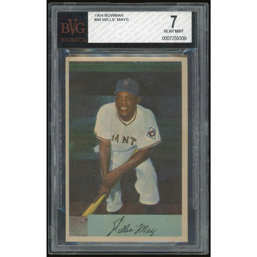 Willie Mays 1954 Bowman #89 Card | BVG 7