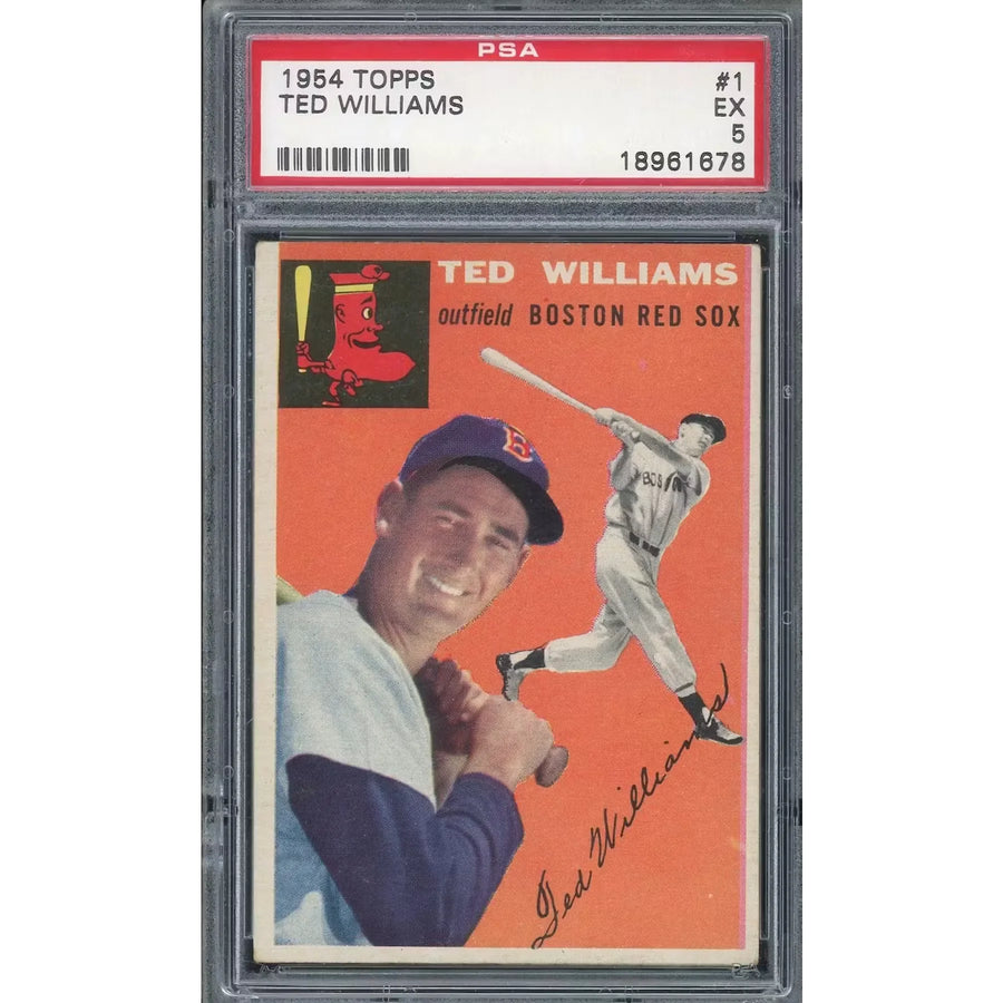 Ted Williams 1954 Topps #1 Baseball Card | PSA 5