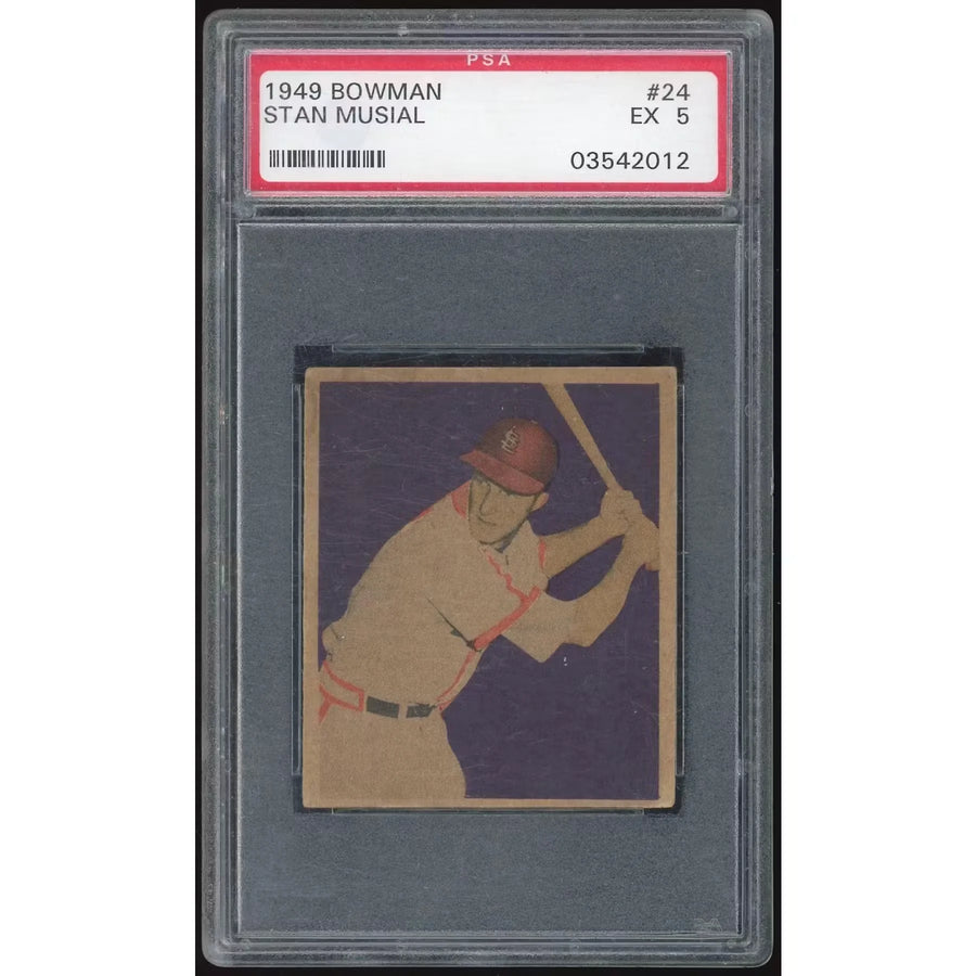 Stan Musial 1949 Bowman #24 Baseball Card | PSA 5 2012