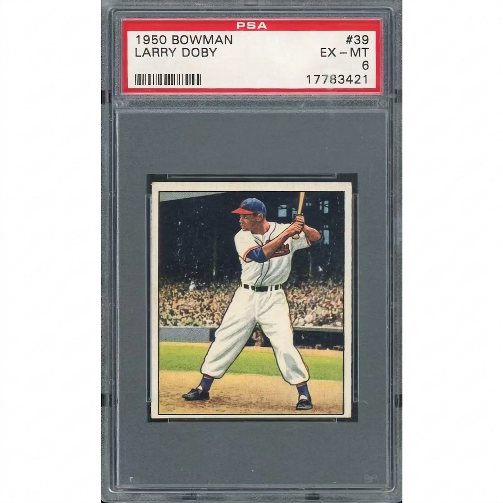 Larry Doby 1950 Bowman #39 Baseball Card | PSA 6