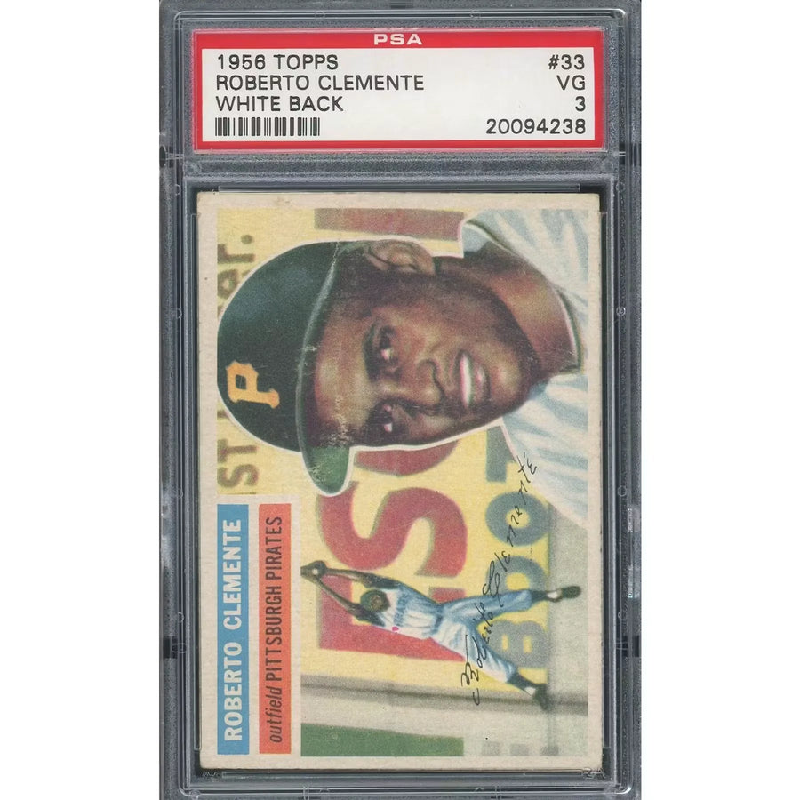 Roberto Clemente 1956 Topps #33 Baseball Card | PSA 3