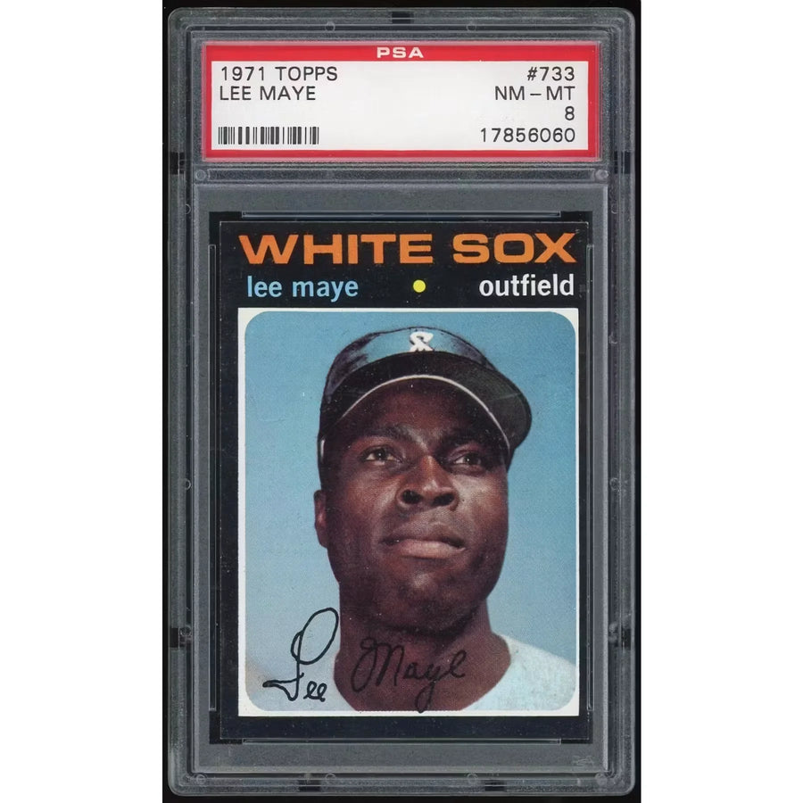 1971 Topps #733 Lee Maye Baseball Card | PSA 8