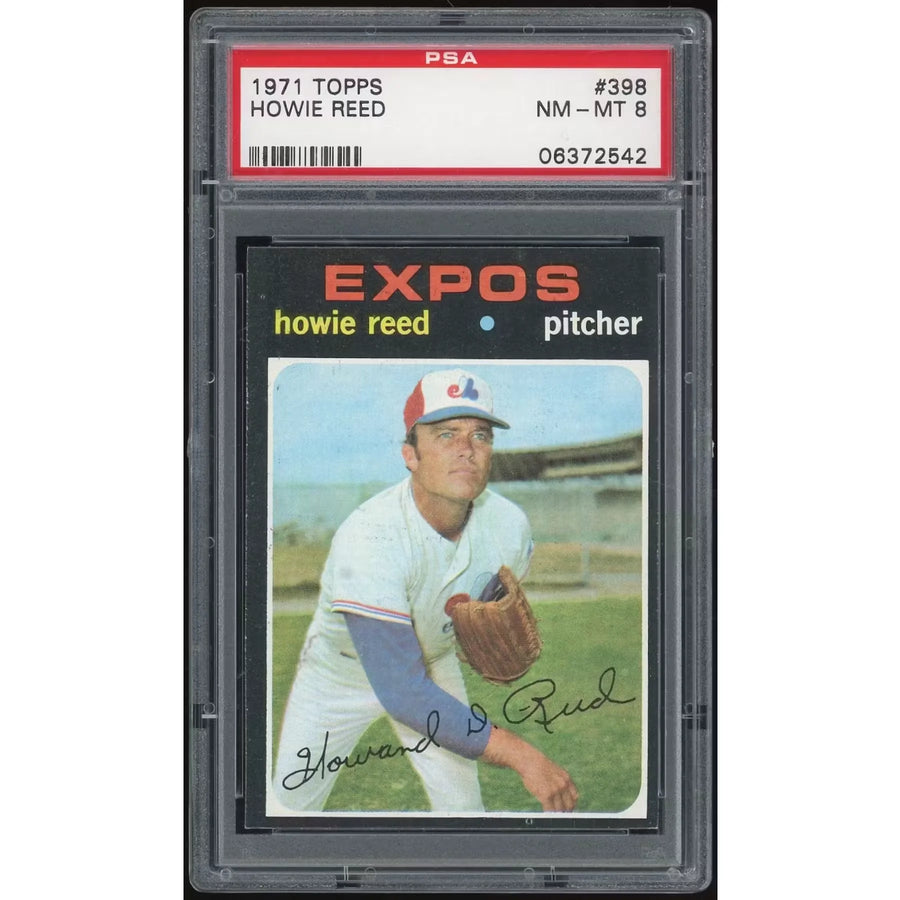 Howie Reed 1971 Topps #398 Baseball Card | PSA 8