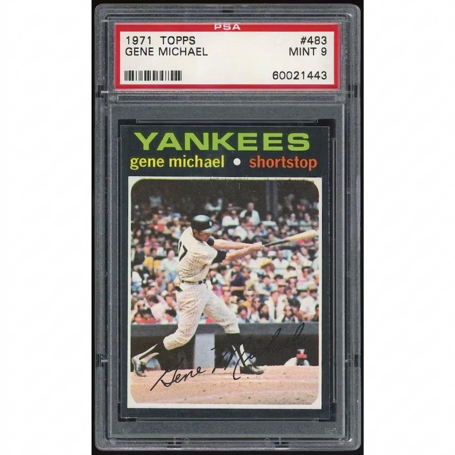 Gene Michael 1971 Topps #483 Baseball Card | PSA 9