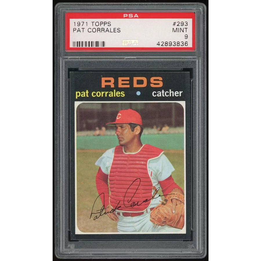 Pat Corrales 1971 Topps #293 Baseball Card | PSA 9