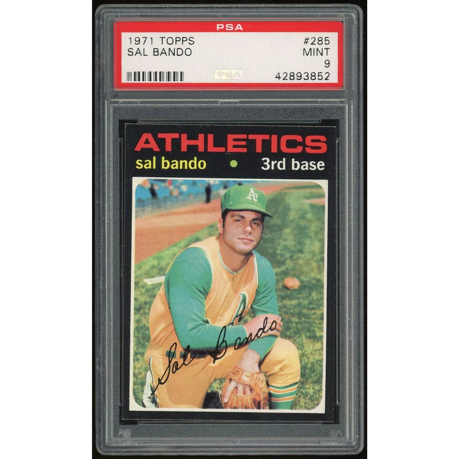 Sal Bando 1971 Topps #285 Baseball Card | PSA 9