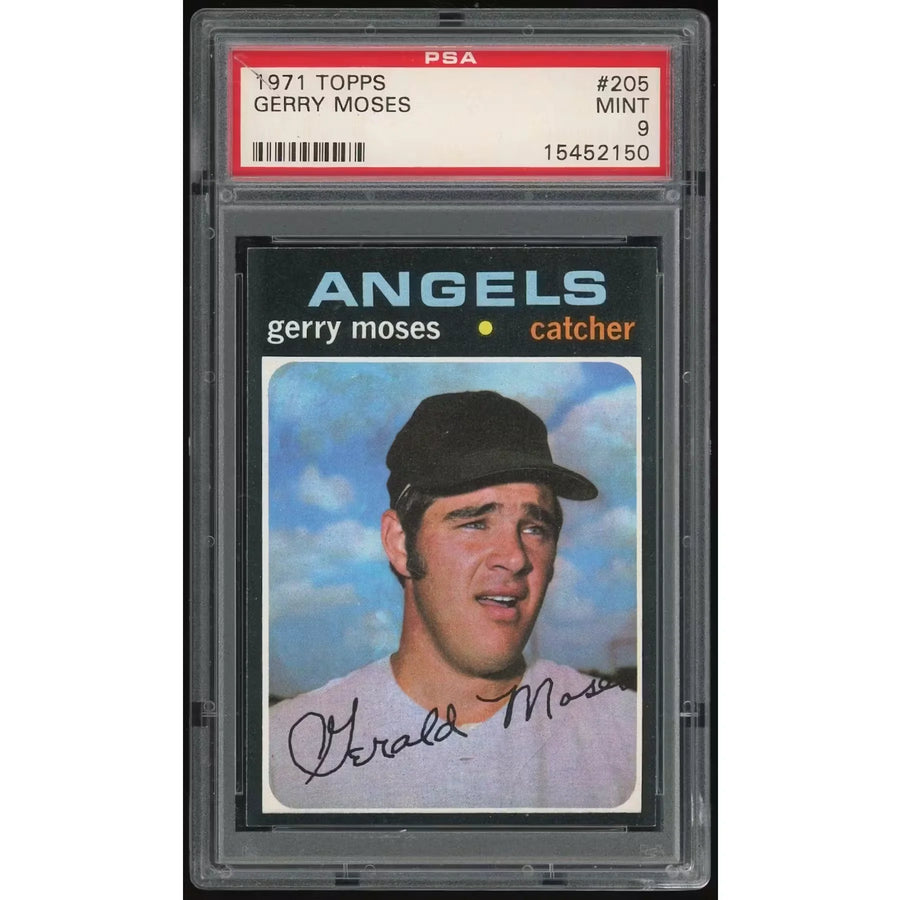 Gerry Moses 1971 Topps #205 Baseball Card | PSA 9