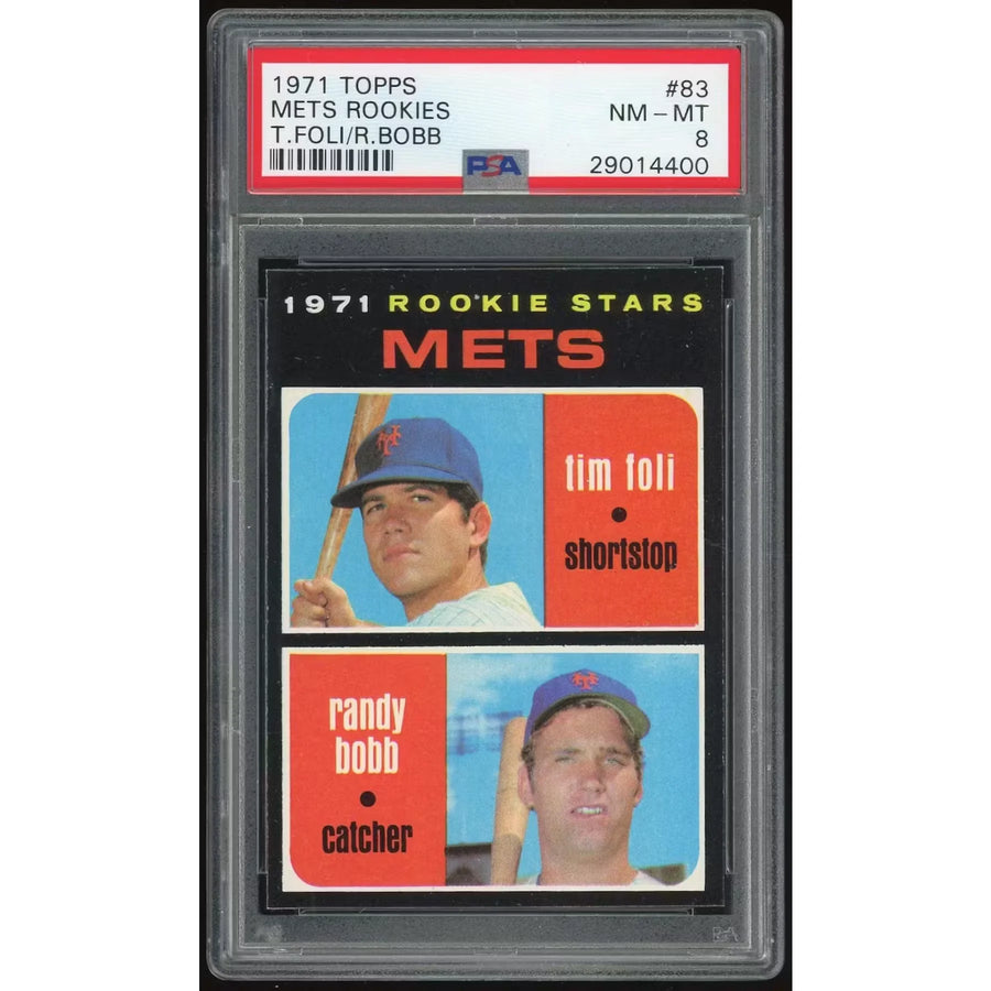 1971 Topps #83 Tim Foli/Randy Bobb Rookie Card | PSA 8