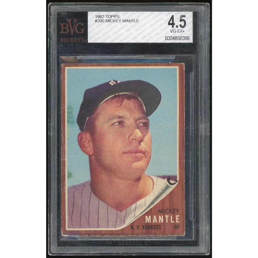 Mickey Mantle 1962 Topps #200 Trading Card | BVG 4.5