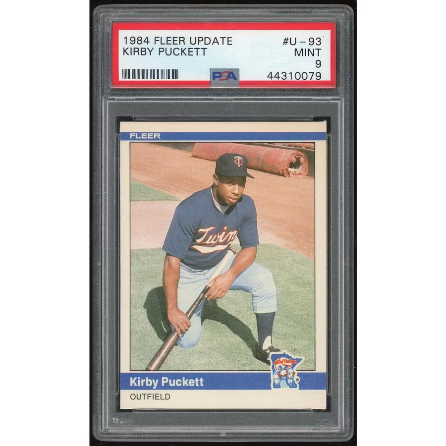 Kirby Puckett 1984 Fleer Update #U-93 XRC | PSA 9