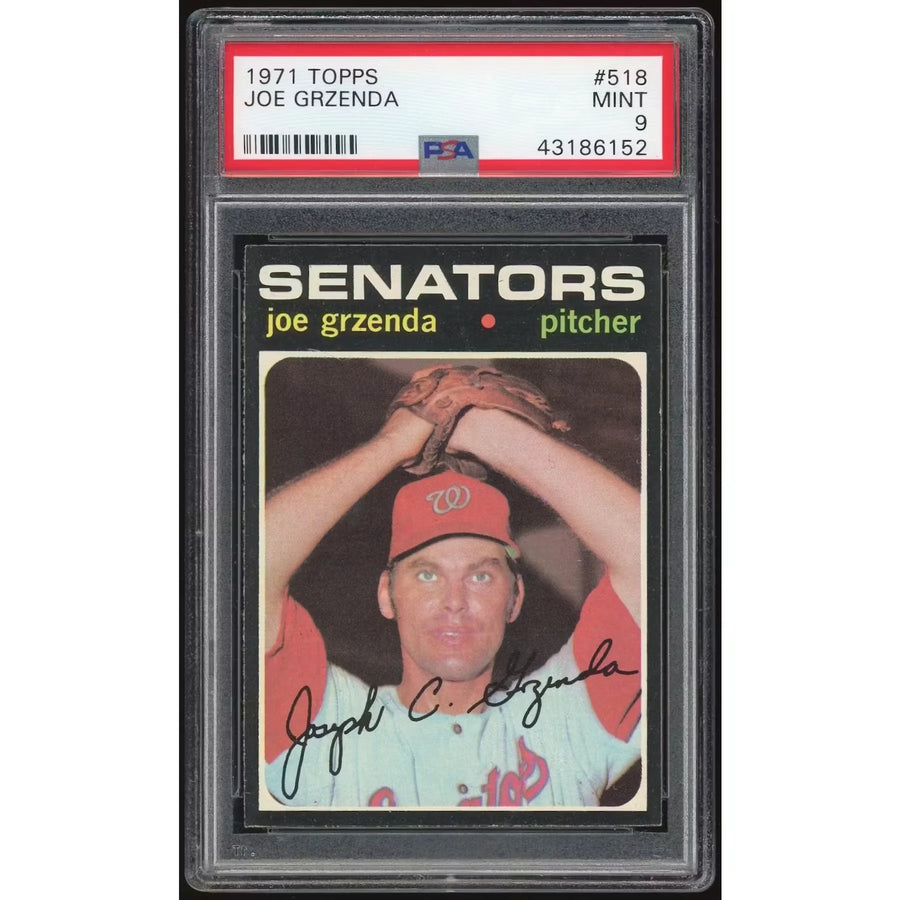 Joe Grzenda 1971 Topps #518 Baseball Card | PSA 9