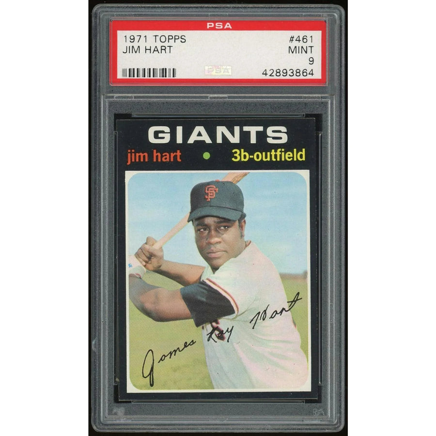 1971 Topps #461 Jim Hart Baseball Card | PSA 9