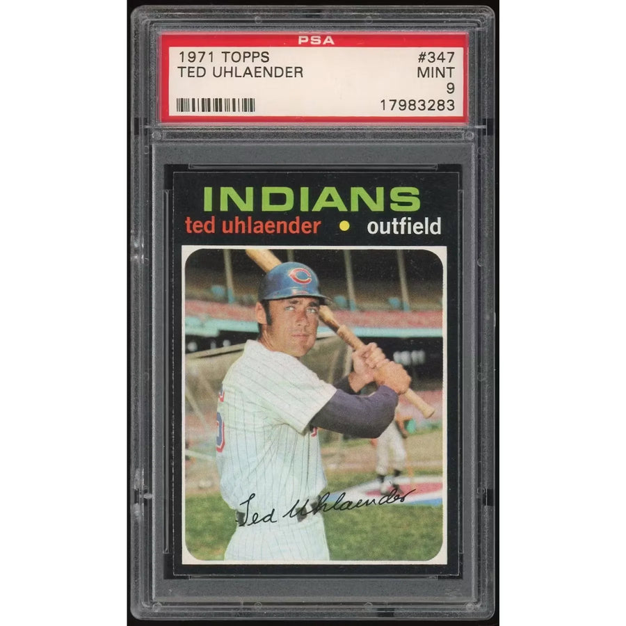 Ted Uhlaender 1971 Topps #347 Baseball Card | PSA 9