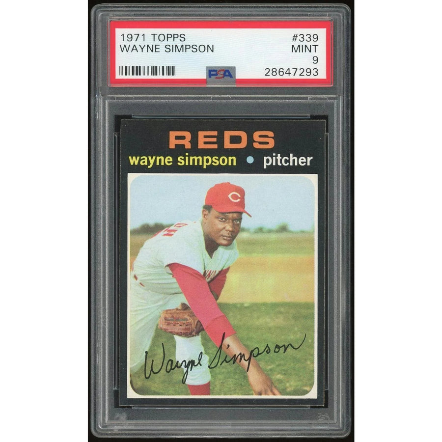 Wayne Simpson 1971 Topps #339 Baseball Card | PSA 9