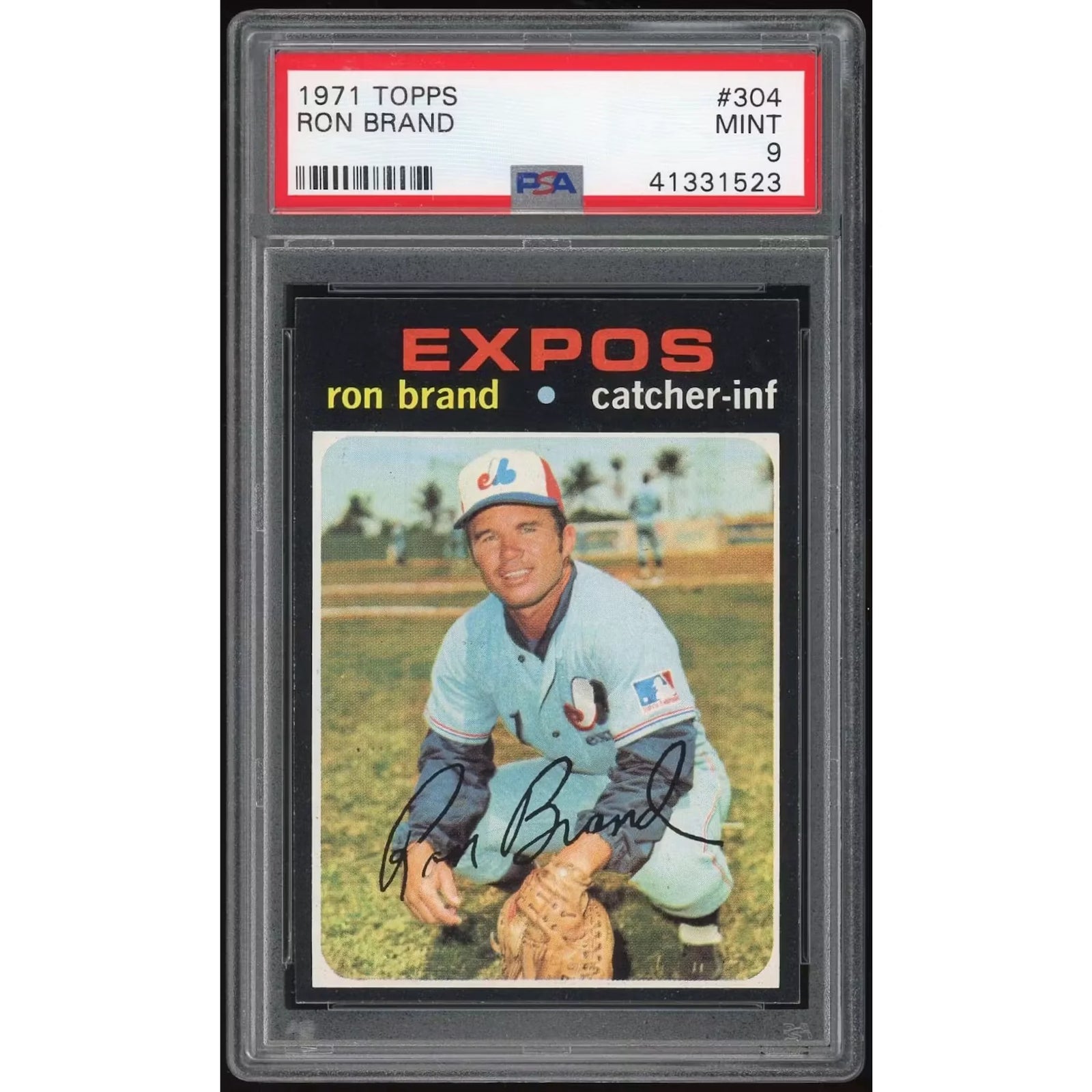 Ron Brand 1971 Topps #304 Baseball Card | PSA 9